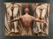 Obraz Piotra Naliwajko 150x200 cm "Demiurg" w ramie 