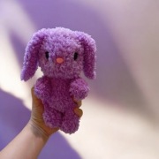 Maskotka pluszowy królik amigurumi handmade 