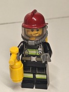 LEGO City Straż Pożarna Czarny Strażak cty0524 akcesoria 