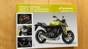 Oryginalna instrukcja Honda Hornet,CB600F/FA,,etui,trzy języki
