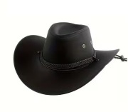 Zamszowy kapelusz kowbojski w stylu western.