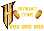MINECRAFT HYPIXEL COINS 500M 500.000.000 SKYBLOCK COINS MONETY GOLD HYPIXEL