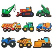 Nowy zestaw przypinki do butów crocs charms piny ozdoby pojazdy budowlane 