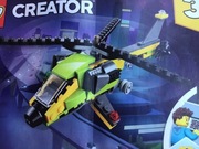 lego creator 31092, przygoda z helikopterem, sprawdzone, kompletne