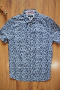 Koszula Ted Baker r. M kr. rękaw nieb. bawełniana męska w kwiaty