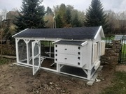 Kurnik dla kur  z wolierą 