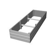 Warzywnik z kompozytu 219x72x33 cm. Grządkowo.pl - podwyższone grządki