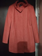 Wełniany płaszczyk kolor koralowy rozmiar M!