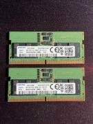 2x 8GB Samsung DDR5 5600MHz SODIMM | Oryginalne kości laptopowe Razem 16GB