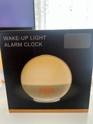 BUDZIK ŚWIETLNY ZEGAR DRZEMKA LAMPKA NOCNA LED SYMULATOR WSCHODU SŁOŃCA 