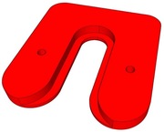 WTM1 - Wieszak ścienny KOMELON - pojedynczy