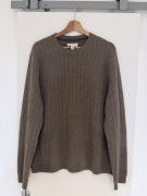 100% CASHMERE sweter John W. Nordstrom M (wypada L/XL)