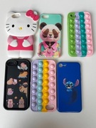 zestaw 6 etui na telefon - iPhone SE 2020 - Hello kitty Kapibara pop-it