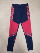 Granatowe spodnie legginsy sportowe Matalan Souluxe 140 - 146 jak nowe