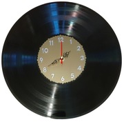Zegar ścienny z płyty winylowej fi 30cm