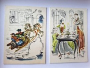 Kartki noworoczne A.Uniechowski lata 60