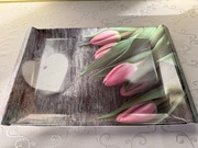 Dekoracyjna Taca Prostokątna Patera Tulipany Serce Home & Deco