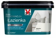 Farba akrylowa do PŁYTEK, mebli V33 2l bawełna satyna GRATIS WAŁEK 