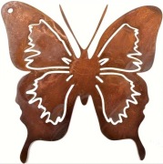 Ozdoba ogrodowa- metalowy rdzawy motyl- dekoracja do ogrodu i tarasu