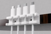 Uchwyt na kable 4x organizer biurko usb klips 3D 4 kolory HIT
