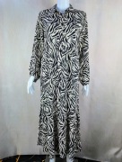 Sukienka Primark zebra midi koszulowa wiskoza EU 40 nowa