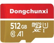 Karta pamięci Dongchunxi 512GB microSDXC Class10, U1, A1 (Nowa)