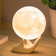 Lampa księżycowa Mydethun 3D z ceramiczną podstawą