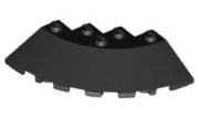 LEGO 2 x 95188 skos dachówka okrągły 6x6 - czarny