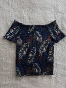 Kolorowa wzorzysta bluzka hiszpanka w liście Jacqueline de Young 36