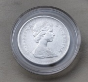 Kanada 25 cent 1965 r Elżbieta II srebro 800