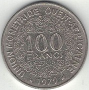 Afryka Zachodnia (BCEAO) 100 franków 1979 - 26 mm - nr 2