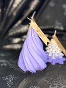 Świeca sojowa fioletowa , świąteczny klimat w Twoim domu