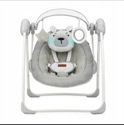 Leżaczek Bujaczek elektroniczny turkusowy działa tylko na baterie 