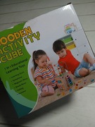 Kostka drewniana wielofunkcyja zabawka motoryczna activity cube3+