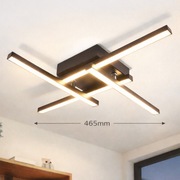 ZMH LED lampa sufitowa lampa sufitowa 46 cm 2750 lm