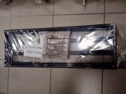 Czarny metalowy regał 4 poziomowy na buty