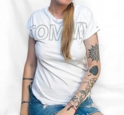 T-shirt koszulka damska S Tommy Hilfiger logo boxy