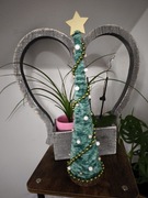 Nowa choineczka ozdobna 34 cm zieleń 