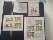 Znaczki 1974 r. Srebrny medal reprezentacji Polski na MŚ Blok 94 i 93