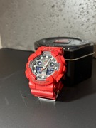 Casio G-Shock – czerwony, męski zegarek sportowy