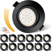 Dexnump LED spot sufitowy 5 W 12 szt. IP44 600 LM 230 V, 25 mm