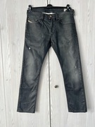 Czarne jeansy Diesel Thavar slim-skinny WASH 0RQ6Q_stretch W30 L32