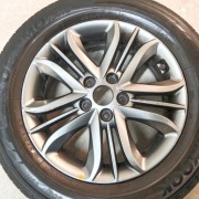 Oryginalne Alu felgi Hyundai IX 35  17x114,3 J7  ET 51, CZUJNIKI , Antracyt