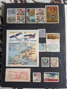 3 Klasery ze znaczkami - pamiątka z czasów PRL 