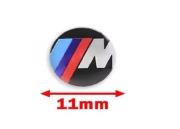 Naklejka Mpower BMW 11mm Emblemat Kluczyk Pilot Logo znaczek zaślepka