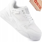 Big Star NN274667 damskie białe sneakersy z ekoskóry - stylowe i lekkie 39