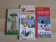 Tarnowskie Góry plan miasta 1985, Krynica Zdrój, Ryga, Polska mapa *zestaw