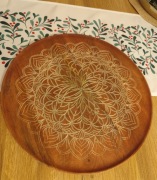 Taca dekoracyjna mango 37cm mandala