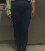 Sprzedam leginsy gym gramur granatowe rozmiar M 