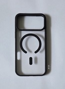 Etui/case przezroczyste z magsafe czarne iPhone 17 pro max